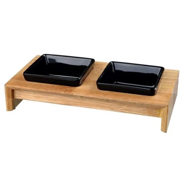 Trixie Zestaw misek ceramiczno/drewniany