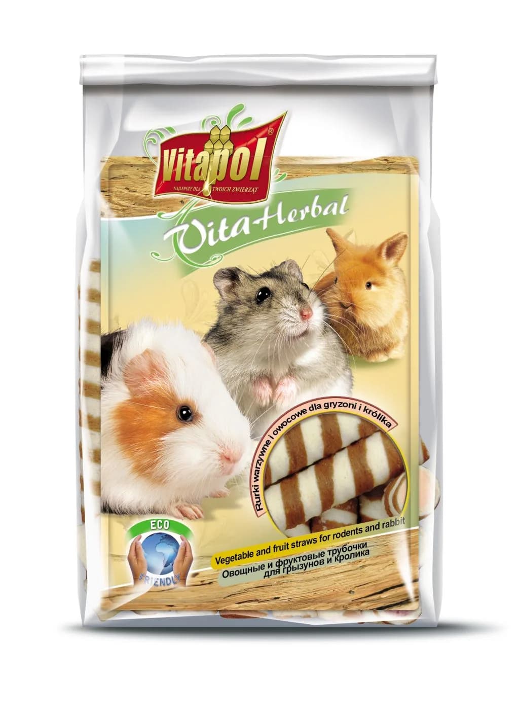 Vitapol Rurki warzywno-owocowe dla gryzoni i królika 200 g