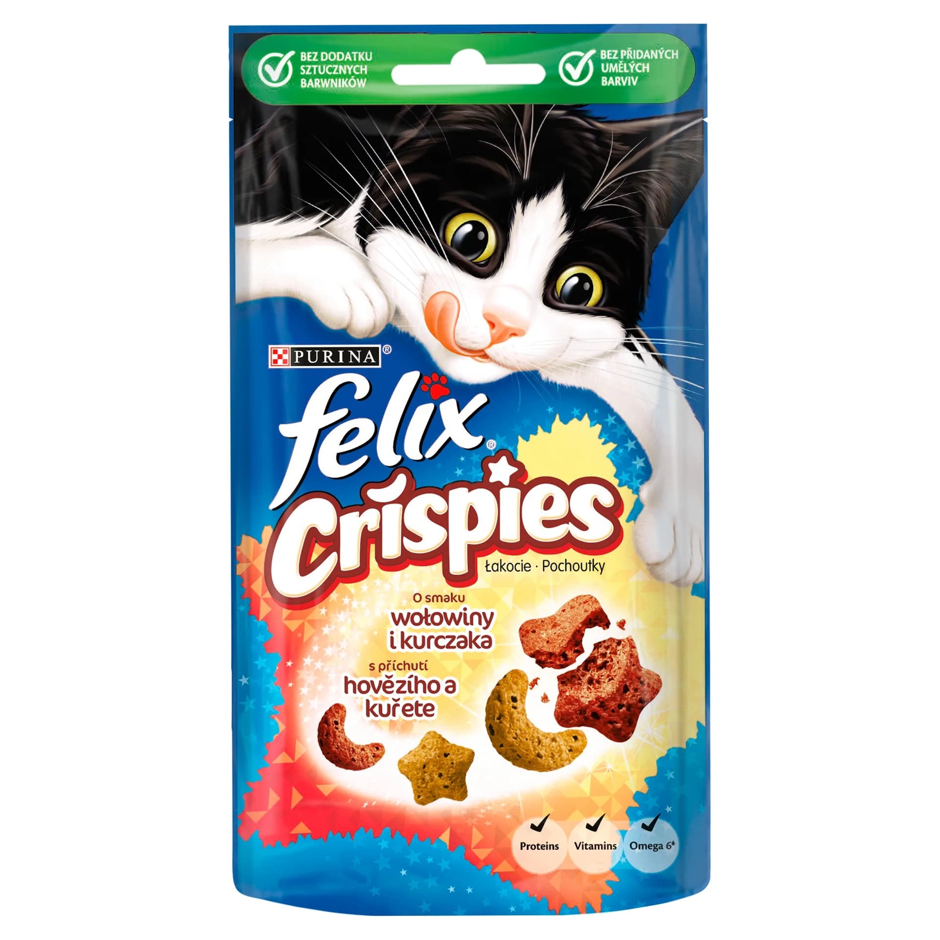 Przysmak FELIX CRISPIES o smaku wołowiny i kurczaka 45 g