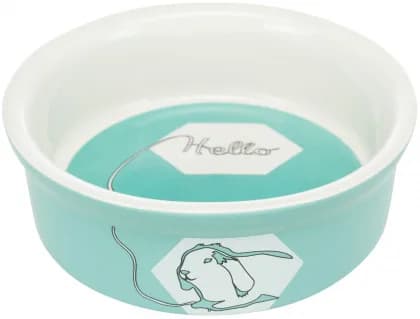 Trixie, miska dla królika ceramiczna 240 ml/ø 11 cm z nadrukiem