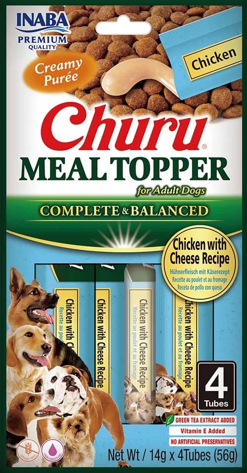 INABA DOG MEAL TOPPER CHICKEN WITH CHEESE RECIPE 4 × 14 g (56 g)