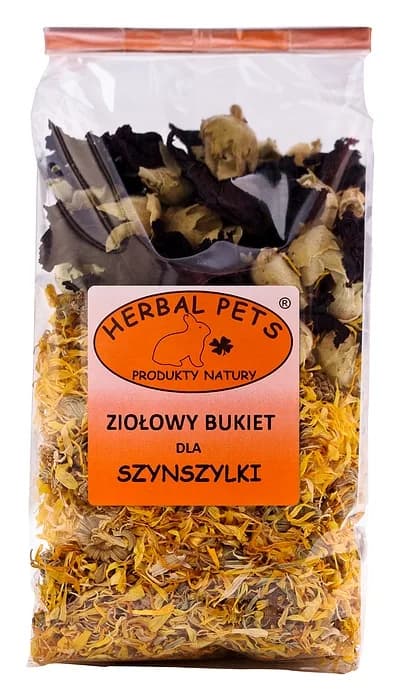 Ziołowy bukiet 100g - uzupełniająca karma dla szynszyli Herbal Pets