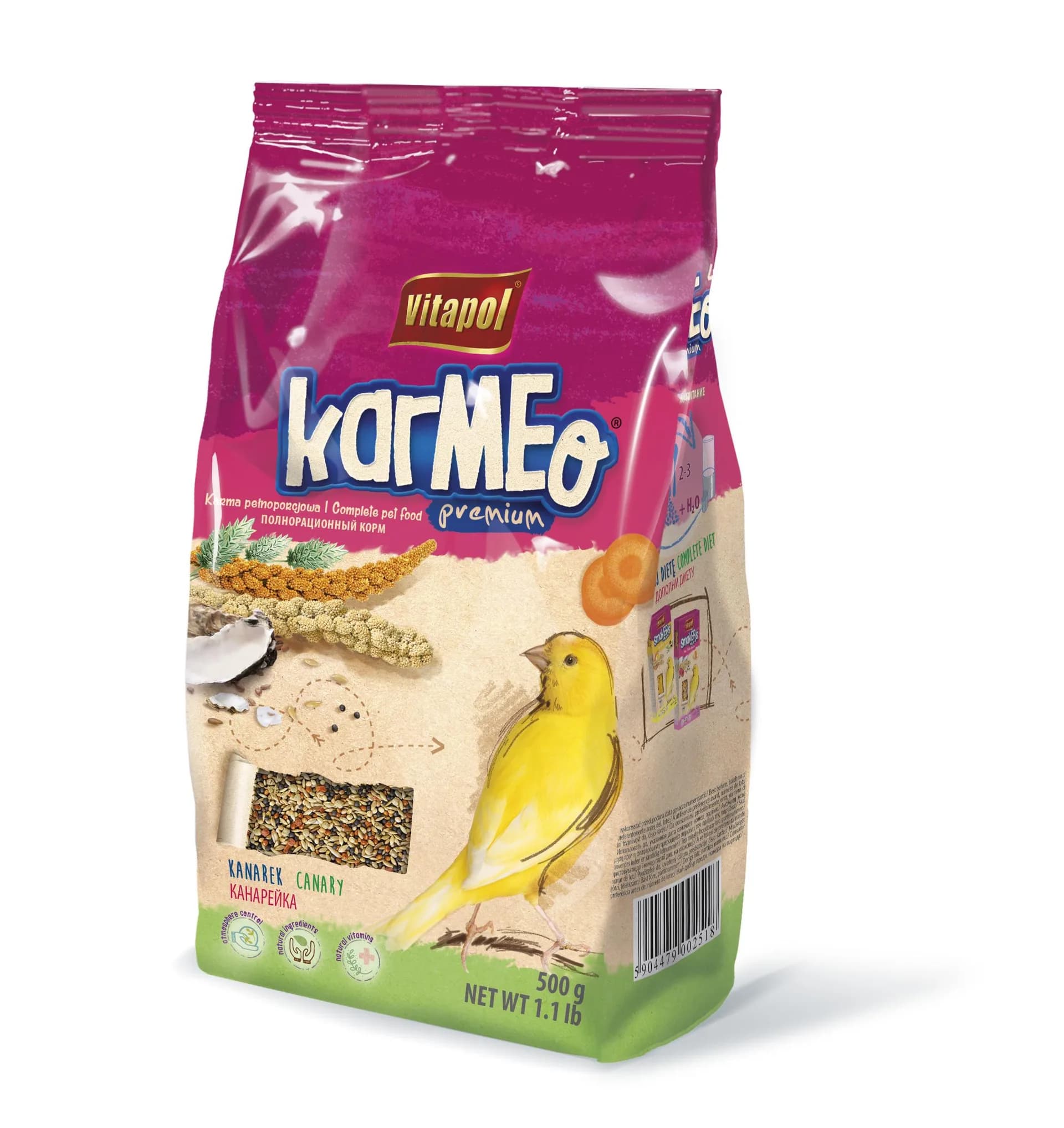 Vitapol Karma pełnoporcjowa dla kanarka w worku 500 g