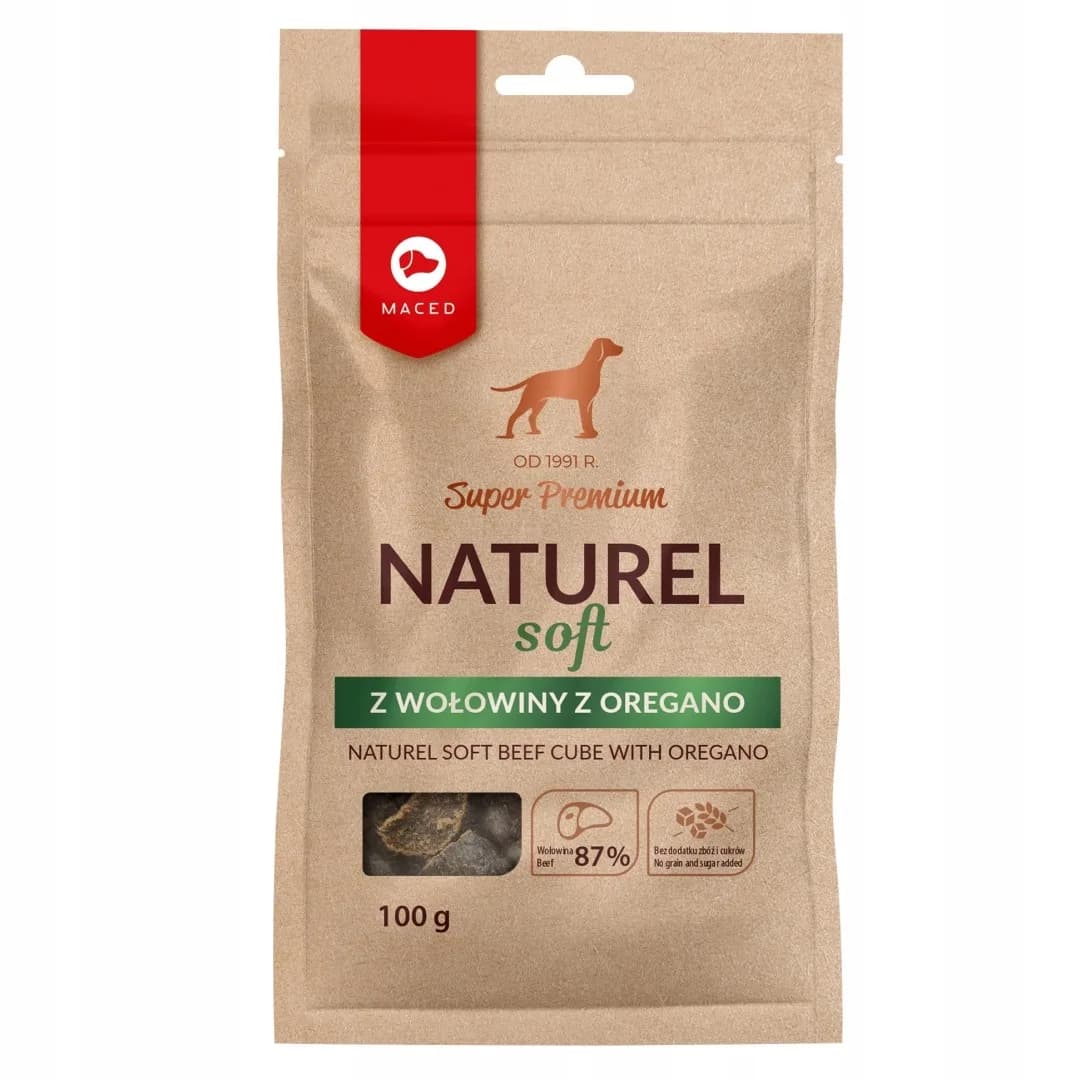 MACED PRZYSMAK DLA PSÓW NATUREL SOFT WOŁOWINA 100 g