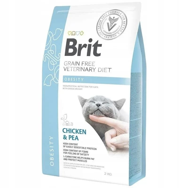 BRIT Veterinary Diets Cat Obesity Karma dla kotów z nadwagą 2 kg