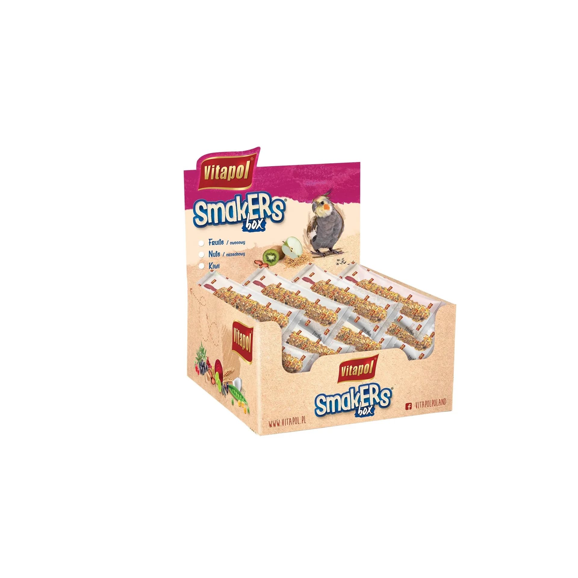 SMAKERS BOX ORZECHOWY DLA NIMFY 12 szt/box