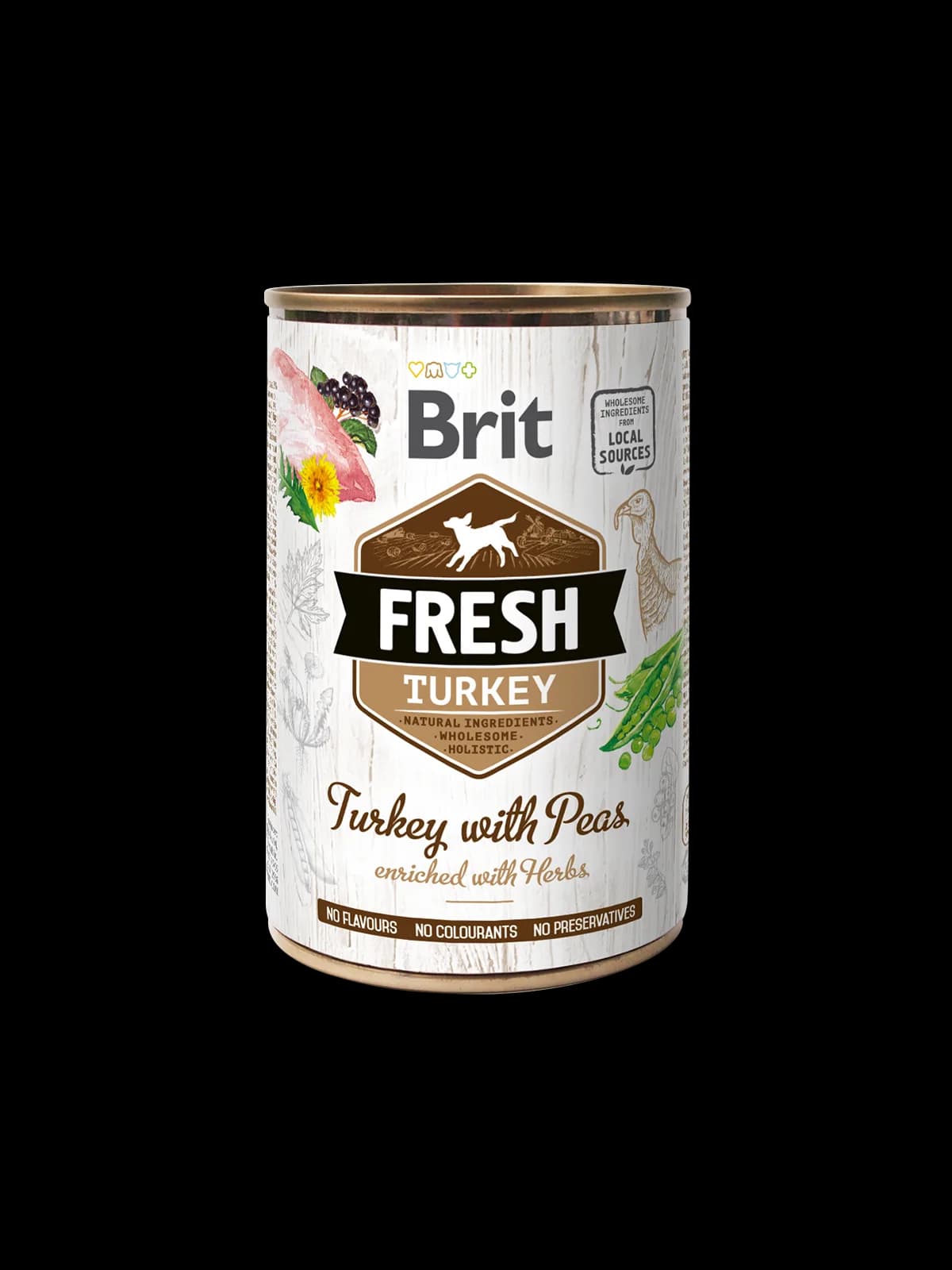 Mokra karma Brit FRESH indyk z groszkiem dla psa 400 g