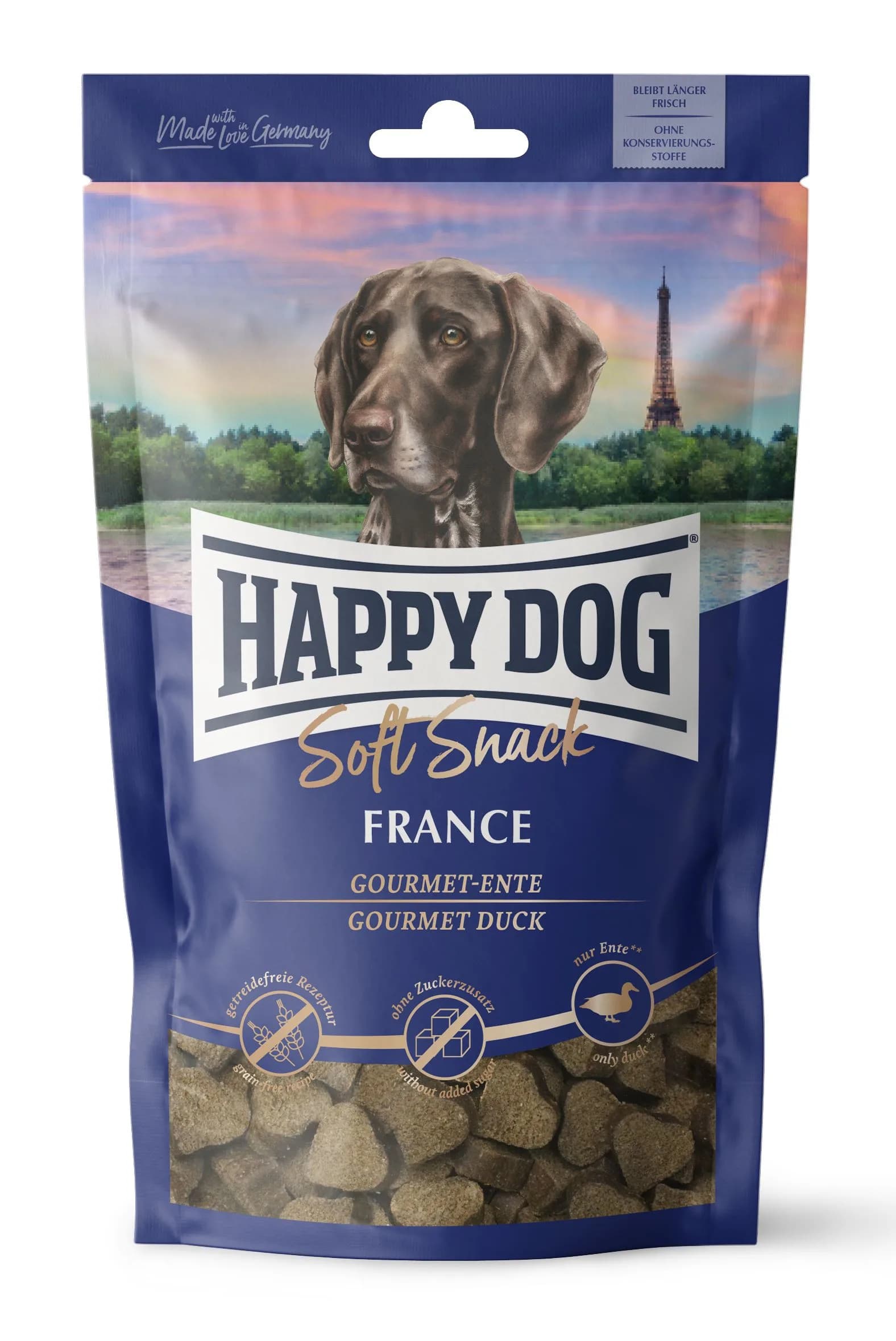 Happy Dog Soft Snack Francja przysmak dla psów dorosłych kaczka 100 g