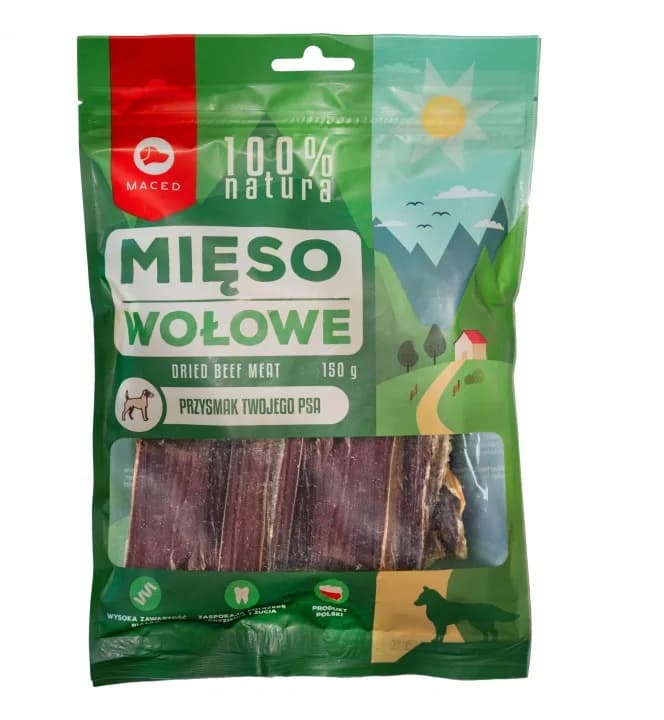 Przysmak dla Psa z Mięsa Wołowego Maced 100% NATURA 150 g