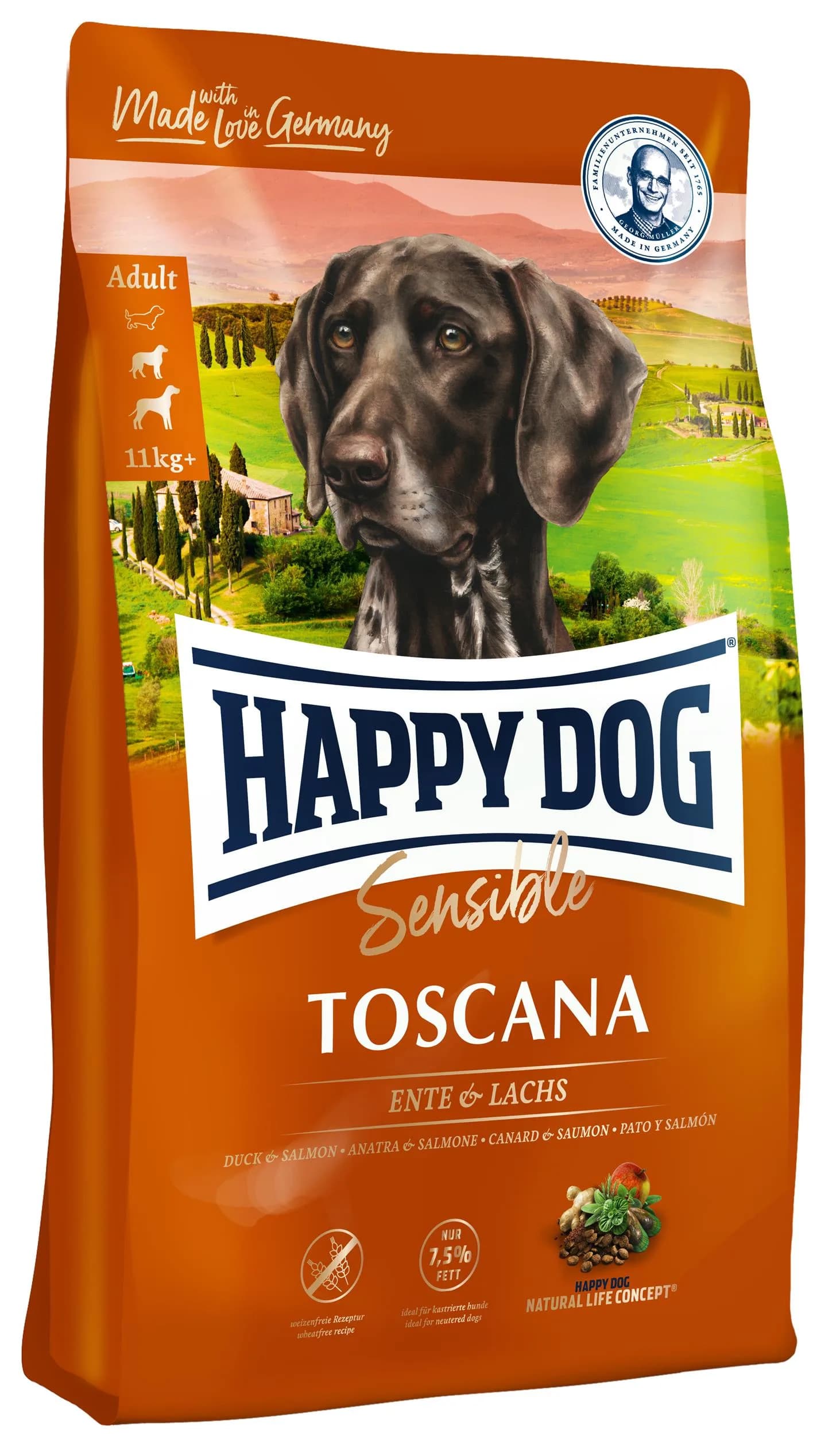 Happy Dog Supreme Toscana karma sucha dla psa 0,3 kg / 1 kg / 4 kg / 12,5 kg