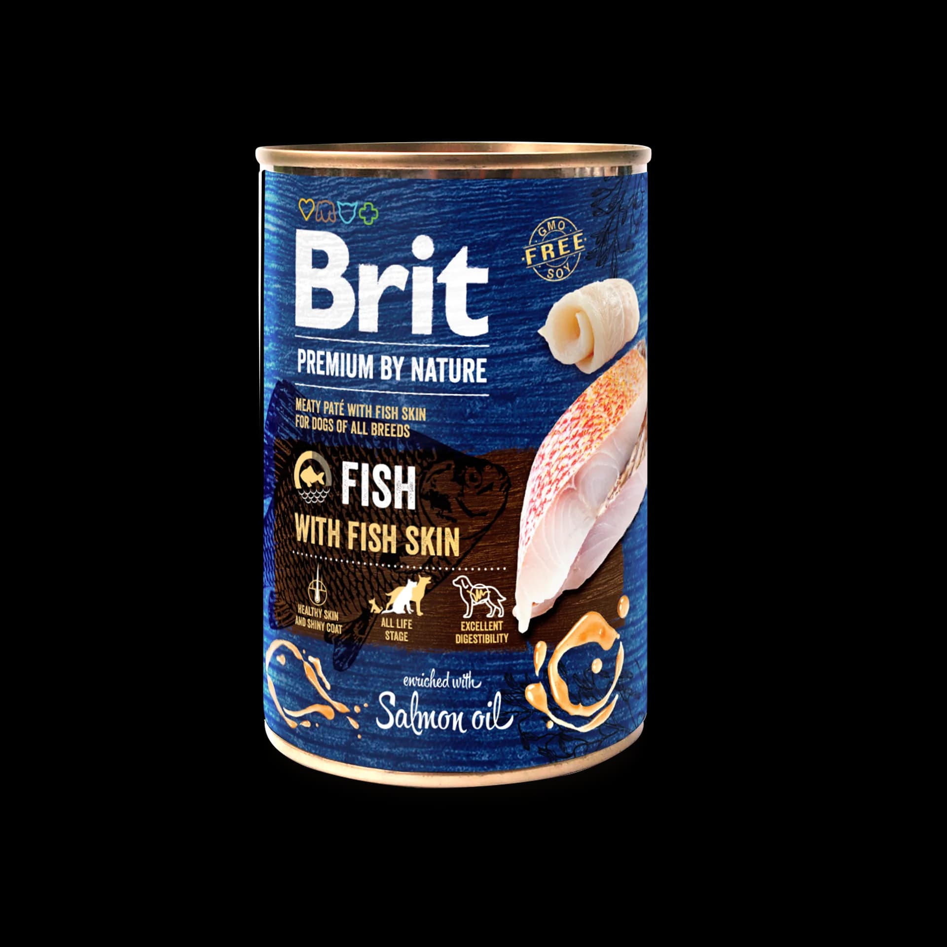 Brit Premium By Nature Fish with Skin mokra karma dla psa z rybą i skórą 400 g
