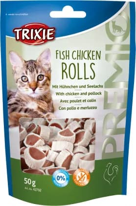 PREMIO Rolls - kurczak i mintaj - Przysmak dla kota