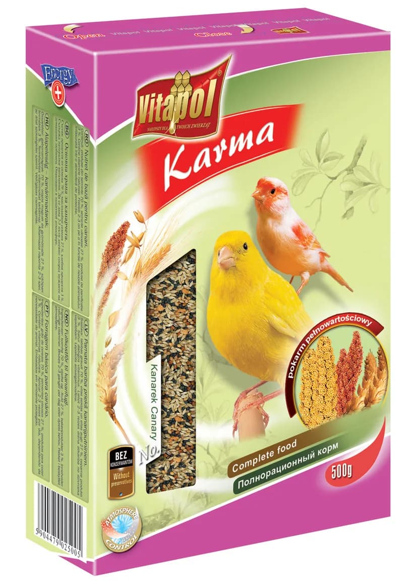 Vitapol Karma pełnoporcjowa dla kanarka - różna waga 0,5 kg