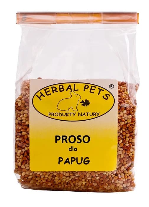 Proso dla papug 150 g - uzupełniająca karma dla ptaków Herbal Pets
