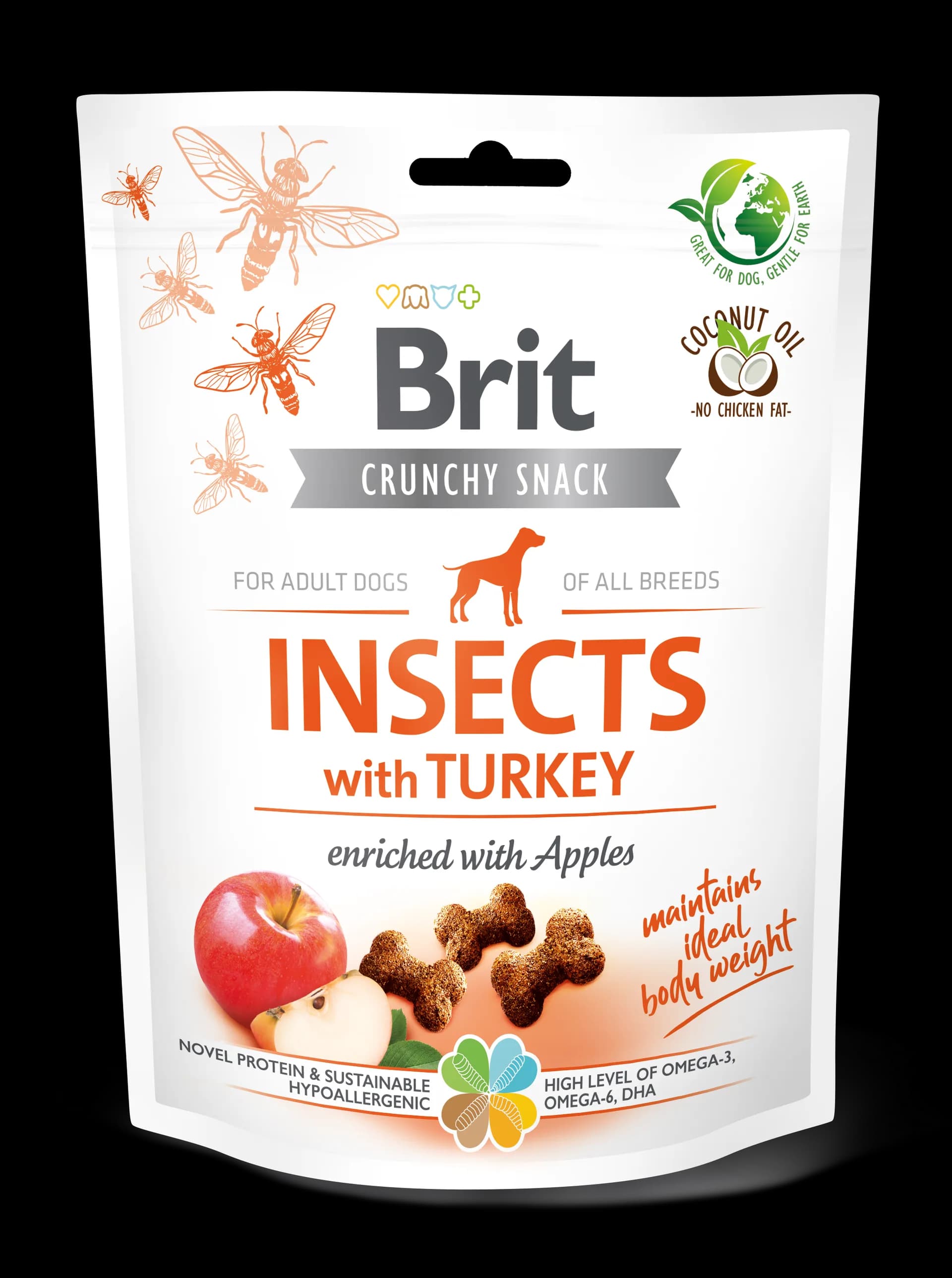 BRIT CARE DOG CRUNCHY CRACKER INSECT & TURKEY Przysmak dla Psa 200 g