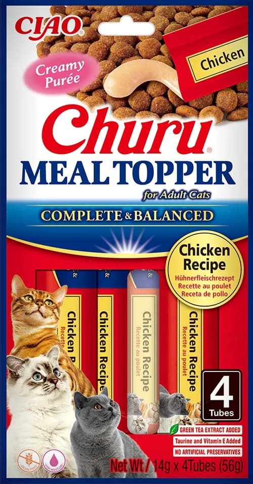 INABA CAT MEAL TOPPER CHICKEN RECIPE 4 × 14 g (56 g)