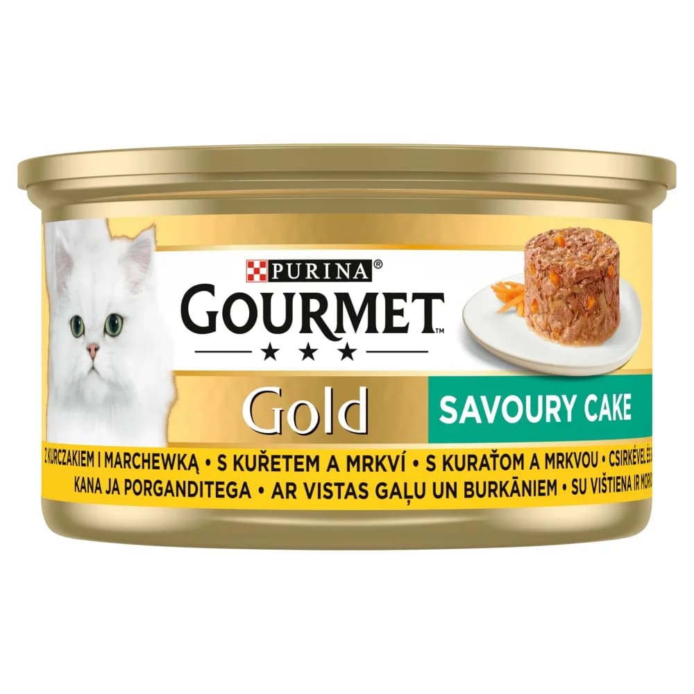 Purina Gourmet Gold Savoury Cake z kurczakiem i marchewką 85 g