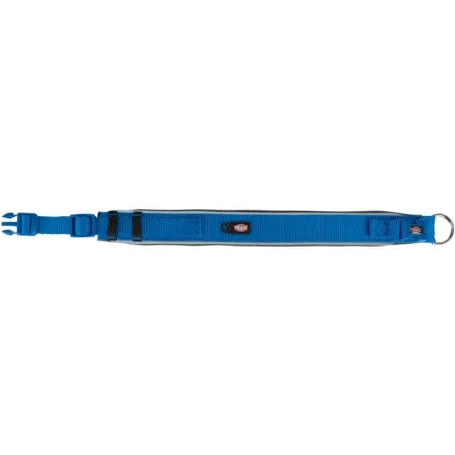 Trixie Premium Extra Wide obroża szeroka dla psa błękit królewski/grafit