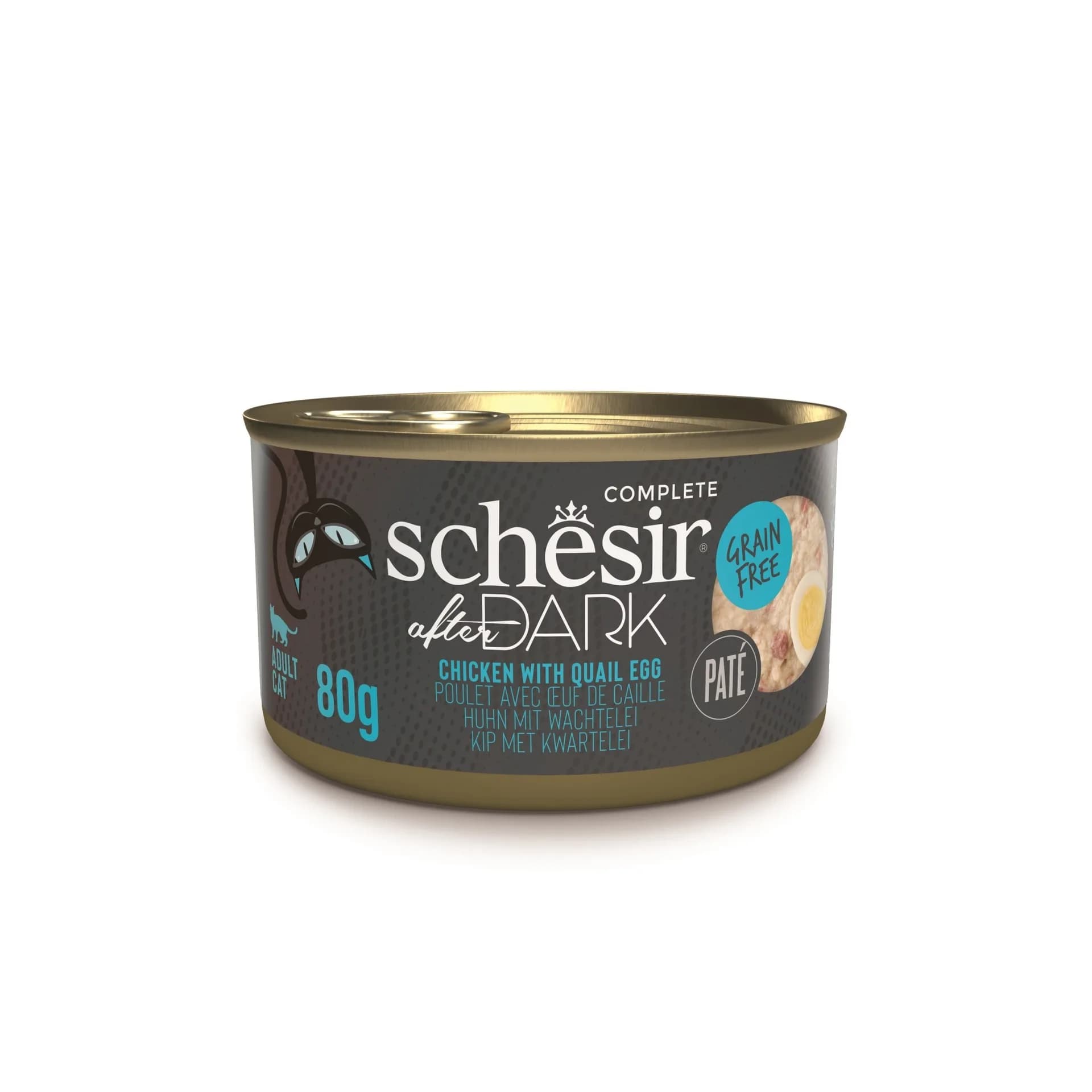 Schesir After Dark karma mokra dla kota kurczak i jajka przepiórcze 80 g
