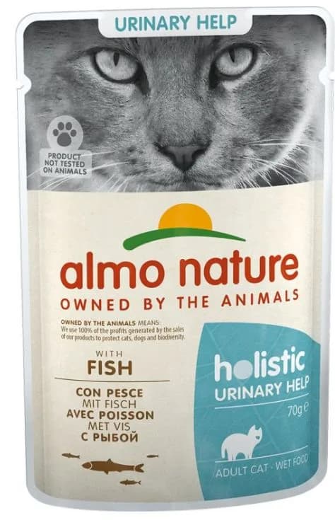 Almo Nature Saszetka HOLISTIC Urinary Support z rybą dla kota 70 g