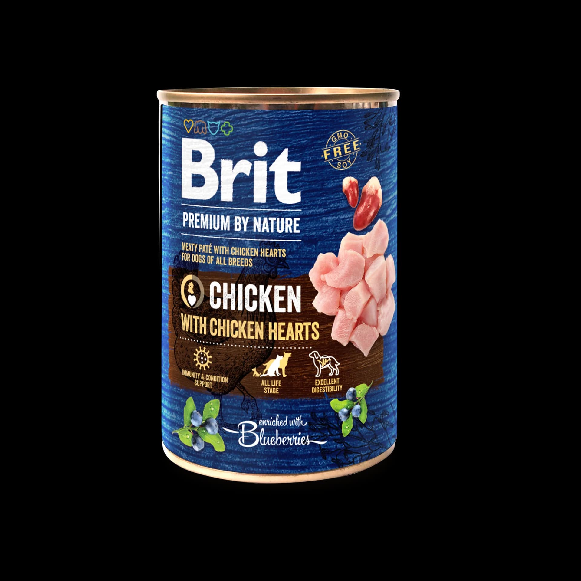 Brit Premium By Nature Chicken with Hearts mokra karma dla psa z kurczakiem i sercami