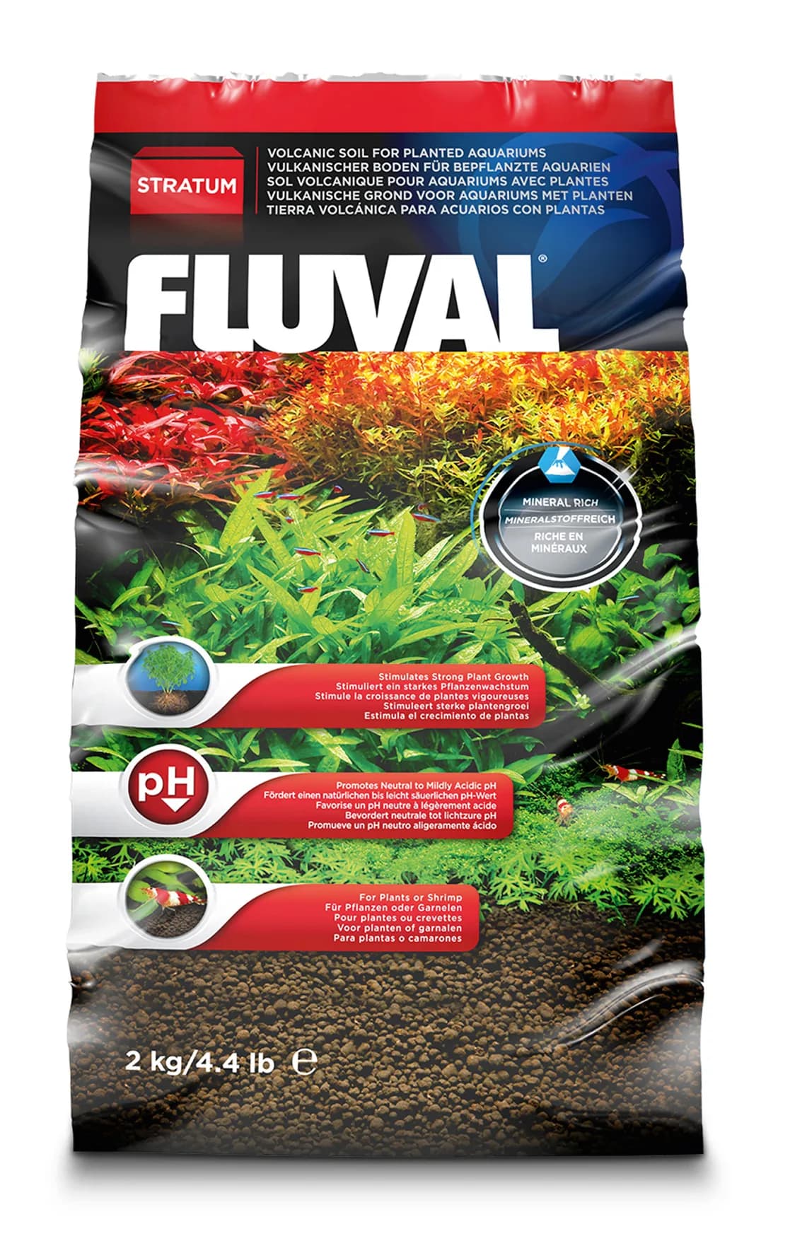 Hagen Podłoże do krewetek Fluval Shrimp Stratum - różna wielkość 2 kg