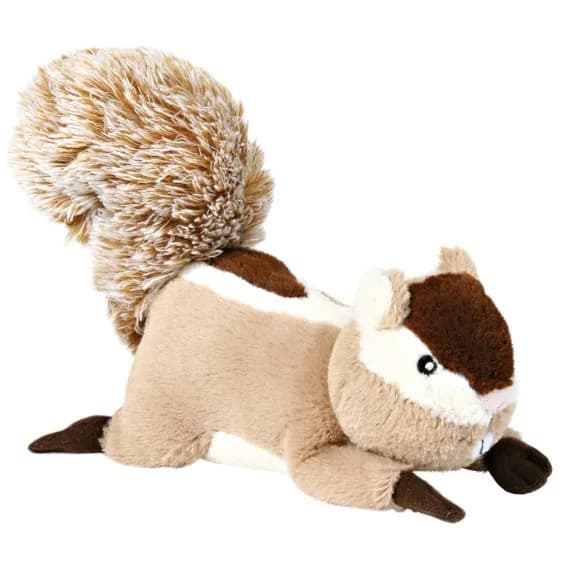 Pluszowa piszcząca wiewióreczka z włochatym ogonkiem - 24 cm