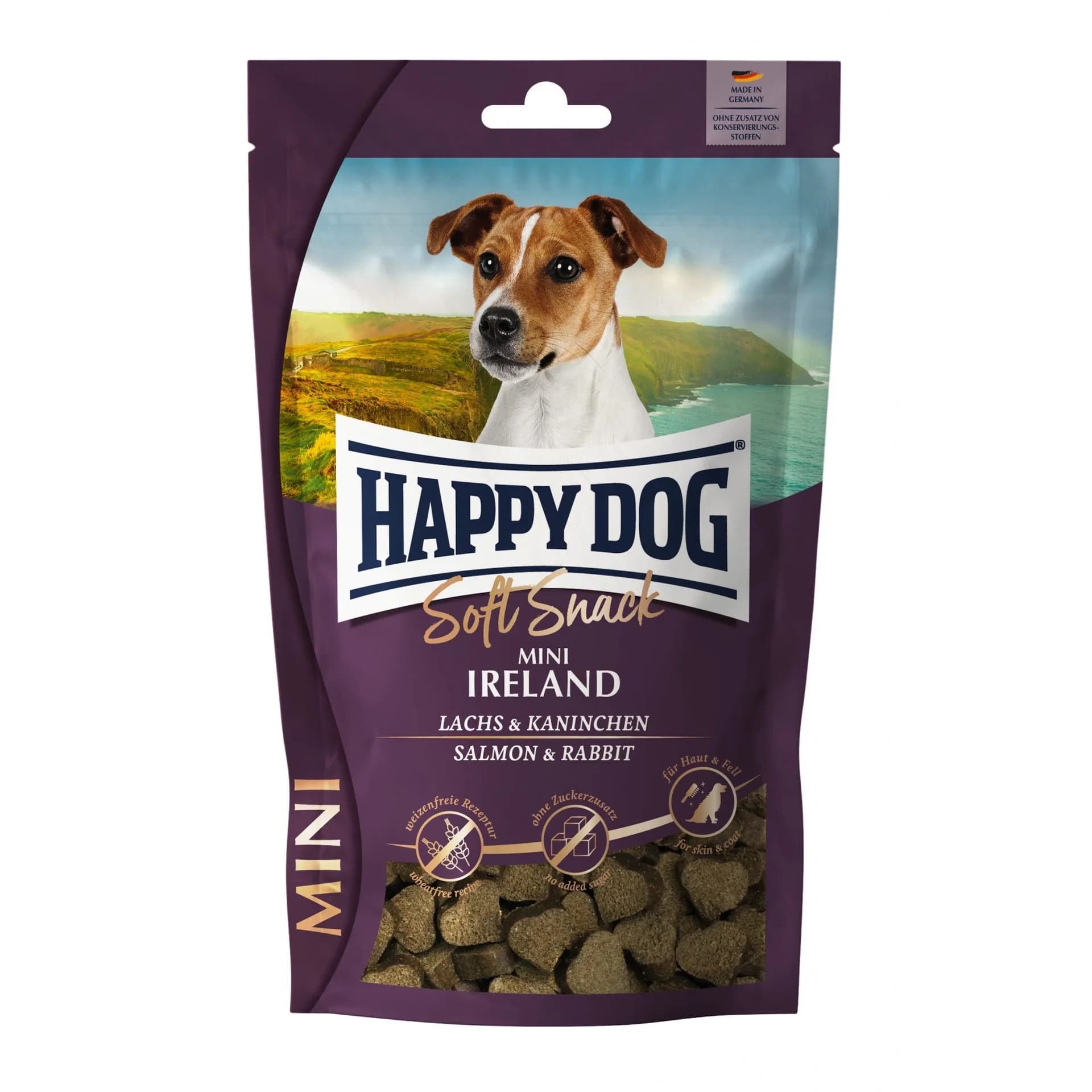 Happy Dog Soft Snack Mini Ireland przysmak dla psów łosoś i królik 100 g