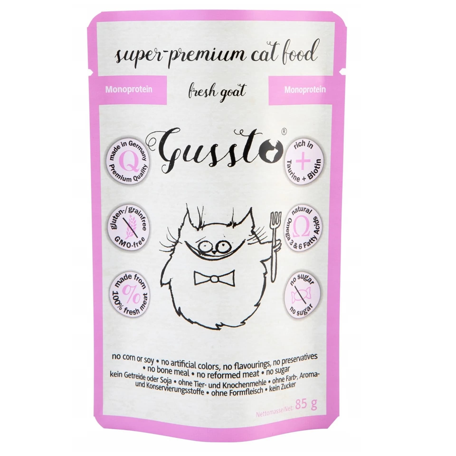 Gussto Fresh Goat Mokra karma super premium dla kota z koziną 85 g
