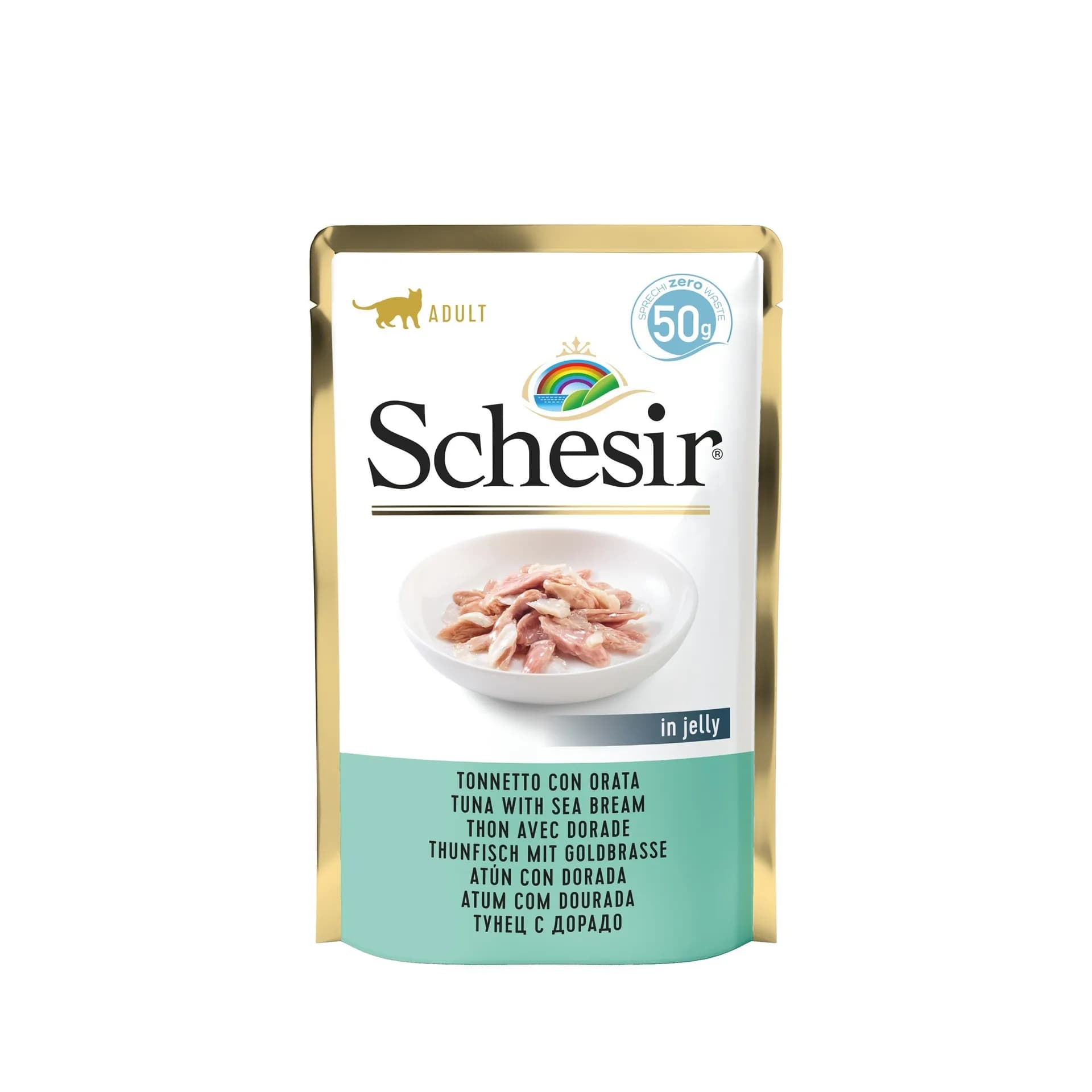 Schesir Karma mokra dla kota tuńczyk z doradą w galarecie 50 g