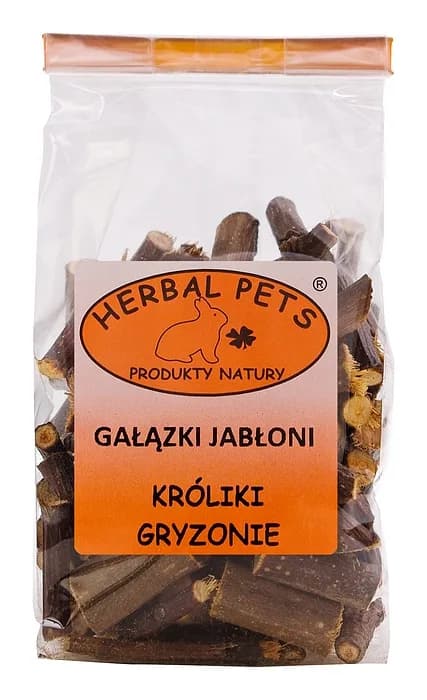 Gałązki jabłoni 100g - uzupełniająca karma dla gryzoni Herbal Pets