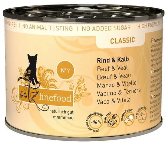 Catz Finefood N.07 Mokra karma wołowina i cielęcina dla kota