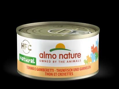 Almo Nature HFC Natural Tuna and Shrimps karma mokra z tuńczykiem i krewetkami dla dorosłych kotów 70 g