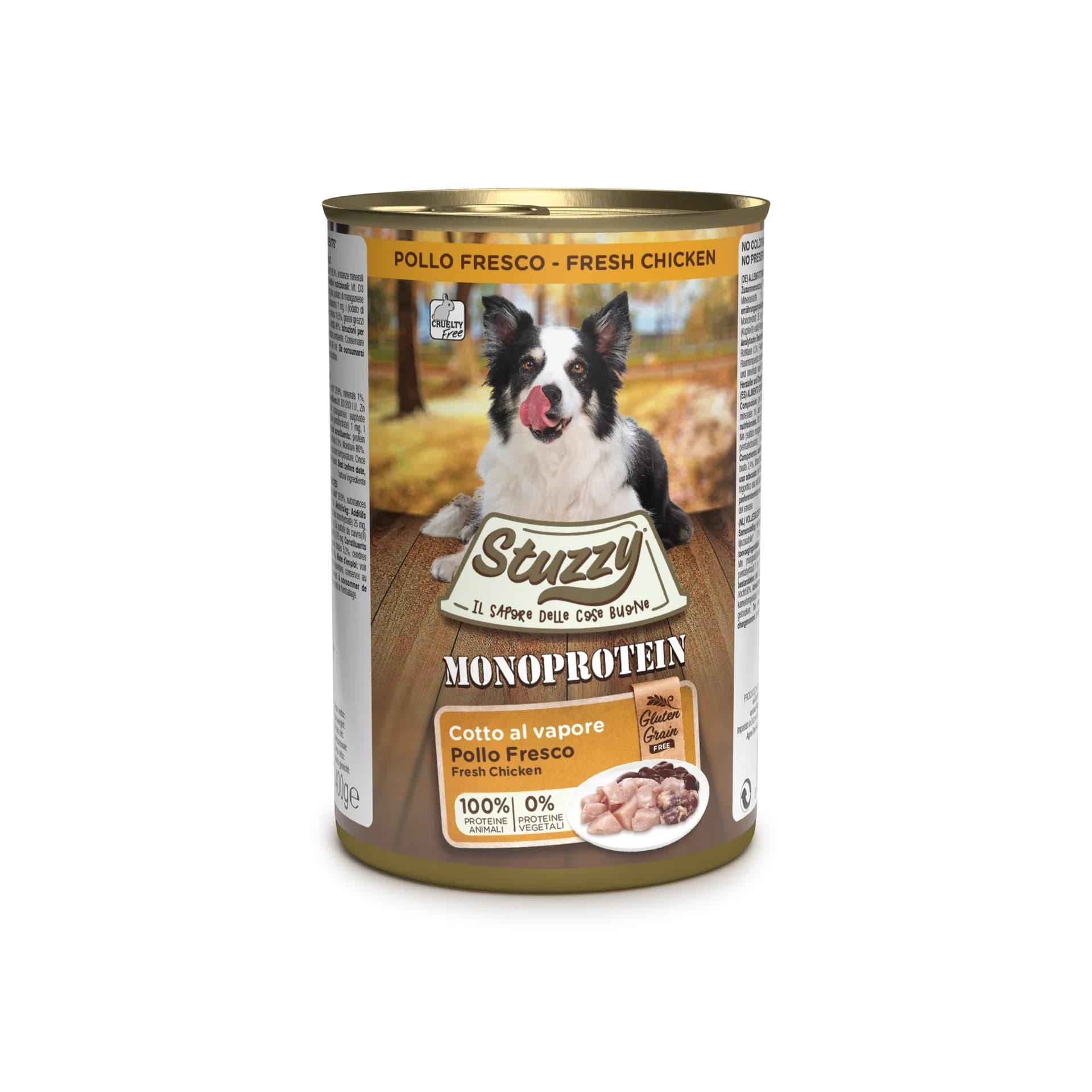 Stuzzy Monoprotein karma mokra dla psa świeży kurczak pasztet 800 g