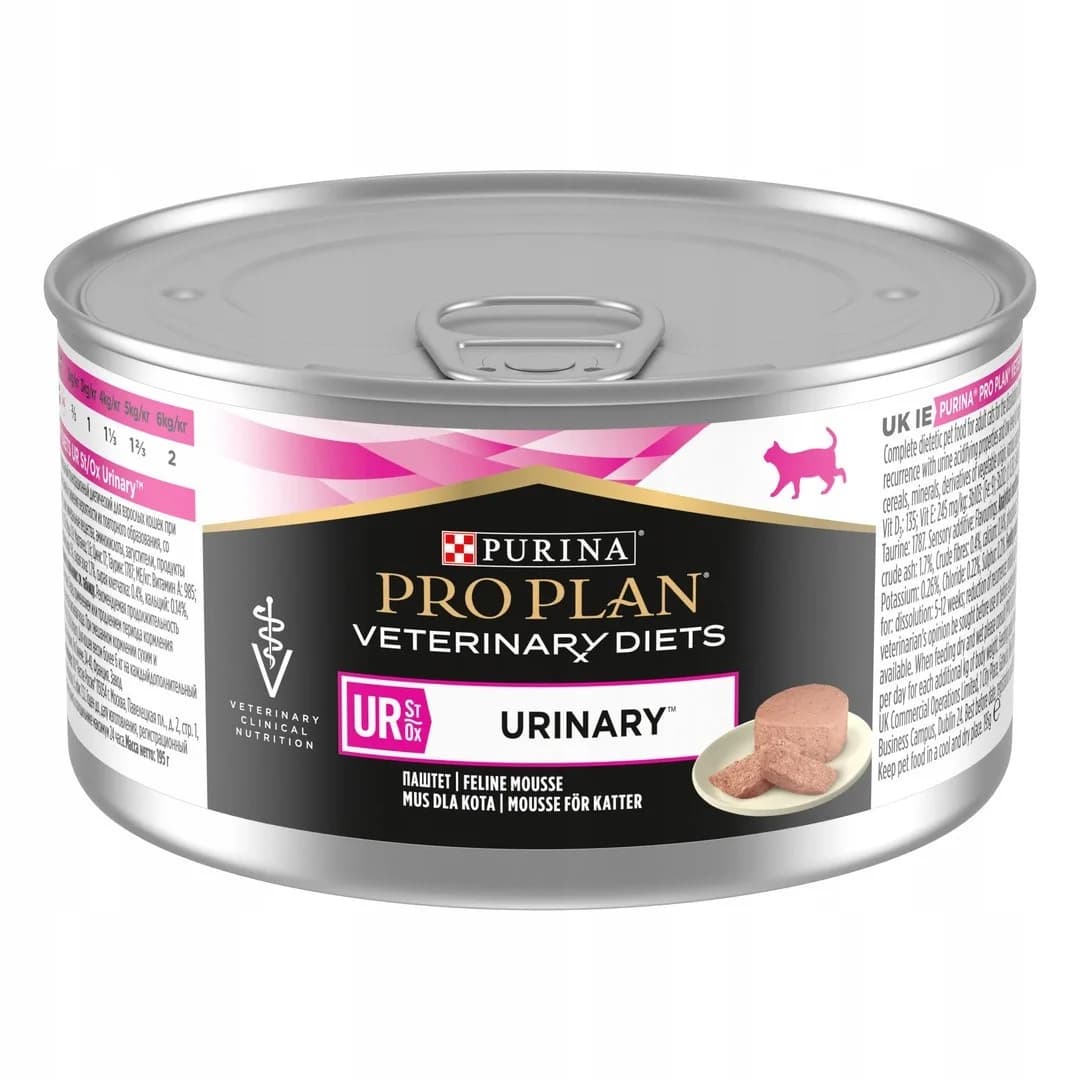 Purina Pro Plan Veterinary Diets Feline UR St/Ox Urinary karma mokra mus z indykiem dla dorosłych kotów 195 g