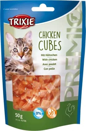 PREMIO Chicken Cubes - kawałki kurczaka - przysmak dla kota 50 g