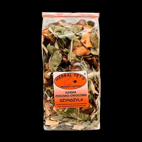 Karma ziołowo - owocowa 150g - uzupełniająca karma dla szynszyli Herbal Pets