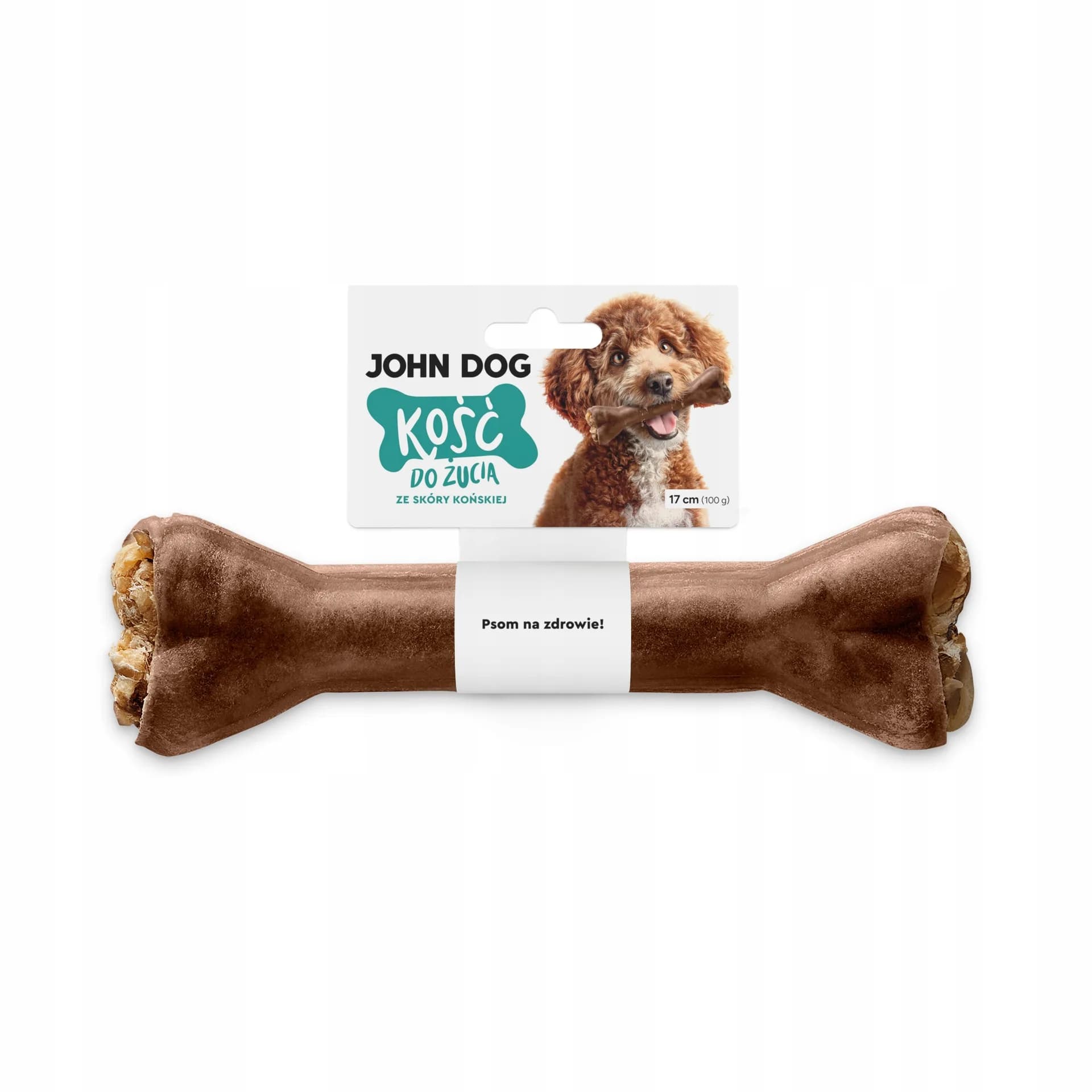 John Dog kość do żucia ze skóry końskiej 17 cm