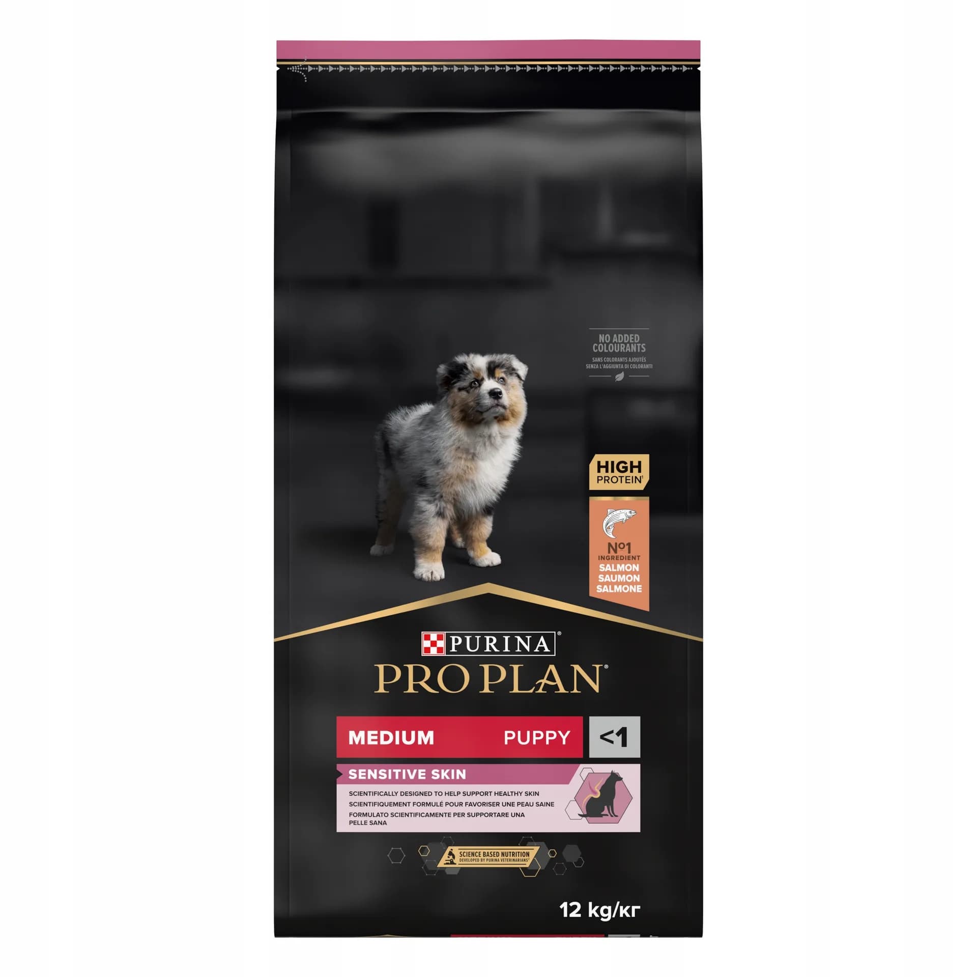 Purina PRO PLAN Medium Puppy Sensitive Skin OPTI DERMA Łosoś 3 kg