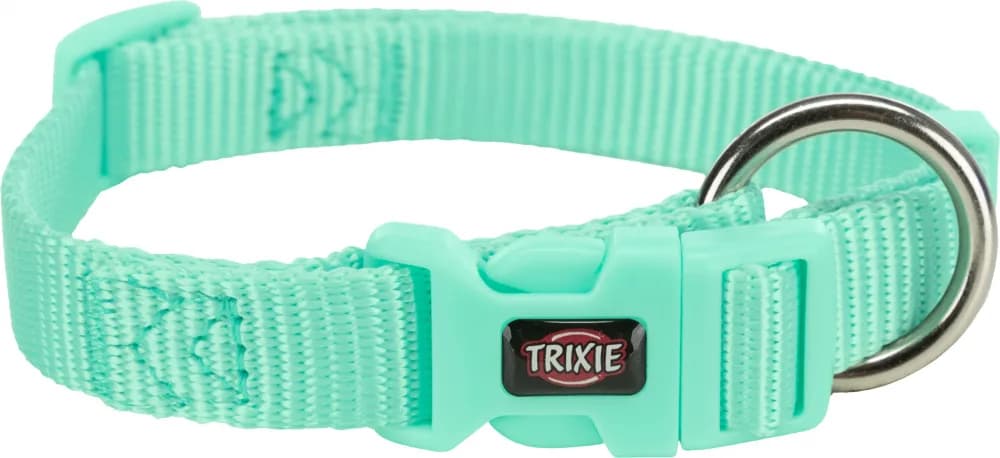 Trixie Obroża nylonowa PREMIUM dla psa - różne rozmiary i kolory 22-35 cm / miętowy