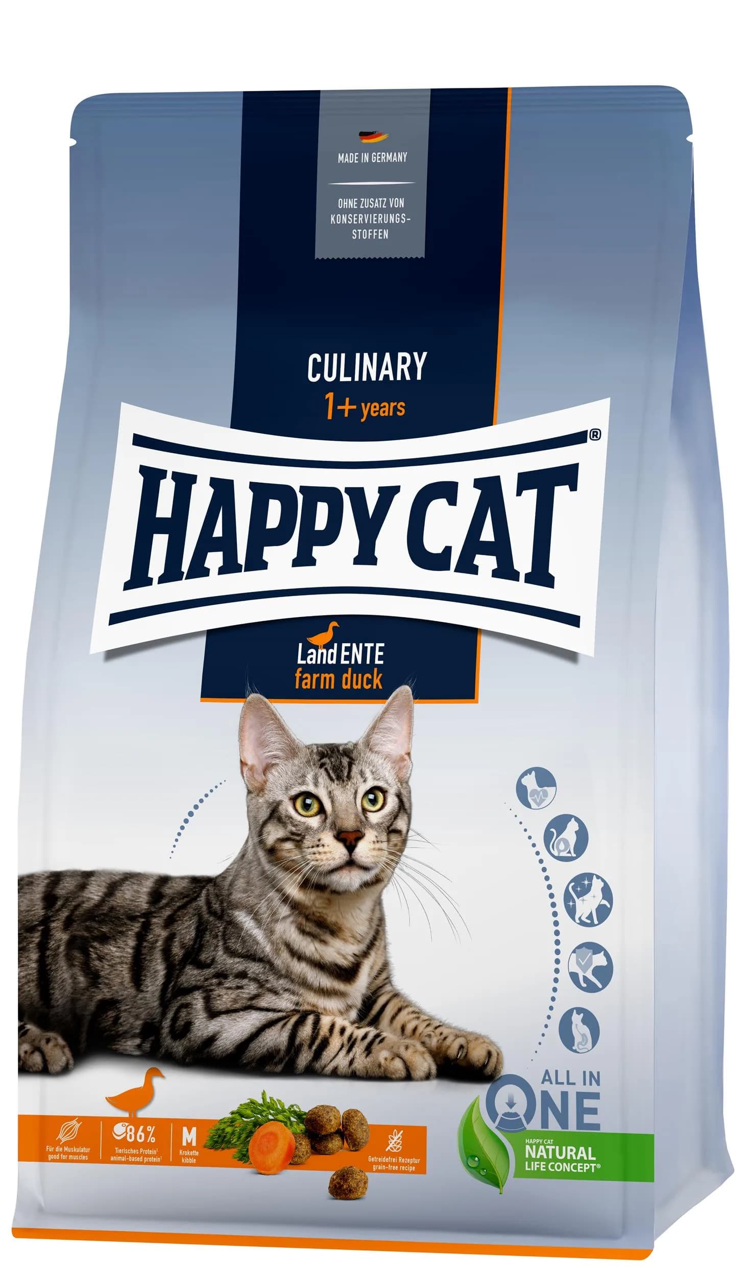 Happy Cat Culinary Farm sucha karma dla kotów dorosłych z kaczką