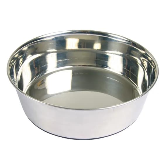 Miska dla zwierzaka, stal nierdzewna, gumowa podstawa 0,5 l / Φ 14 cm