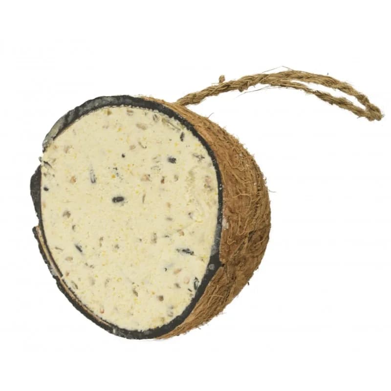GARDE&FUN Karma tłuszczowa dla ptaków wolnożyjących w kokosie połówka 200 g