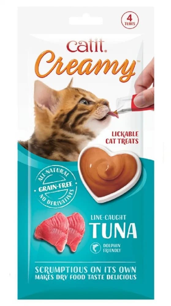 Catit Creamy Tuna mokry przysmak dla kota z tuńczyka, 4 szt/opak