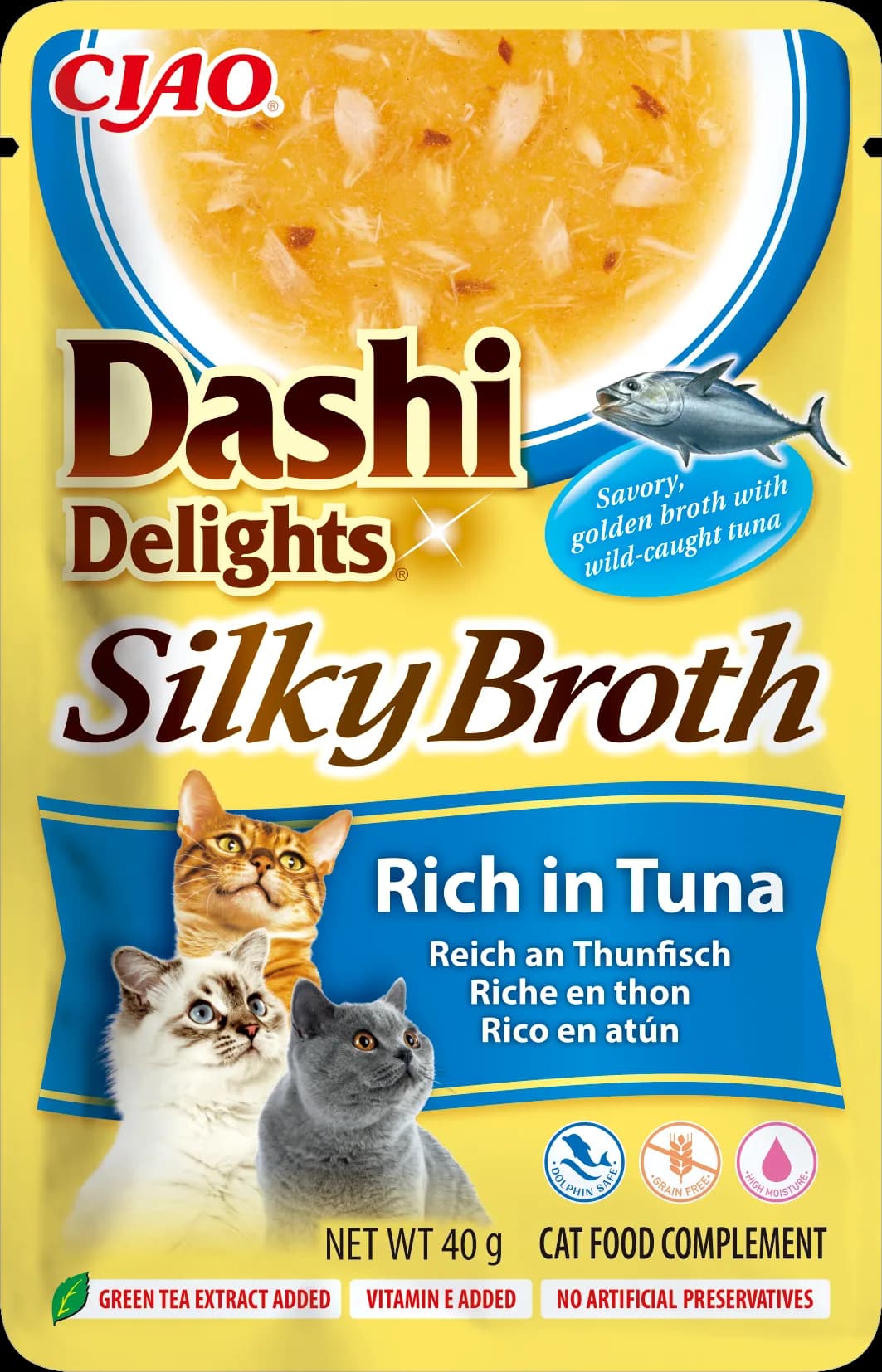 Inaba Cat DASHI DELIGHTS Silky Broth Tuna Recipe 40 g