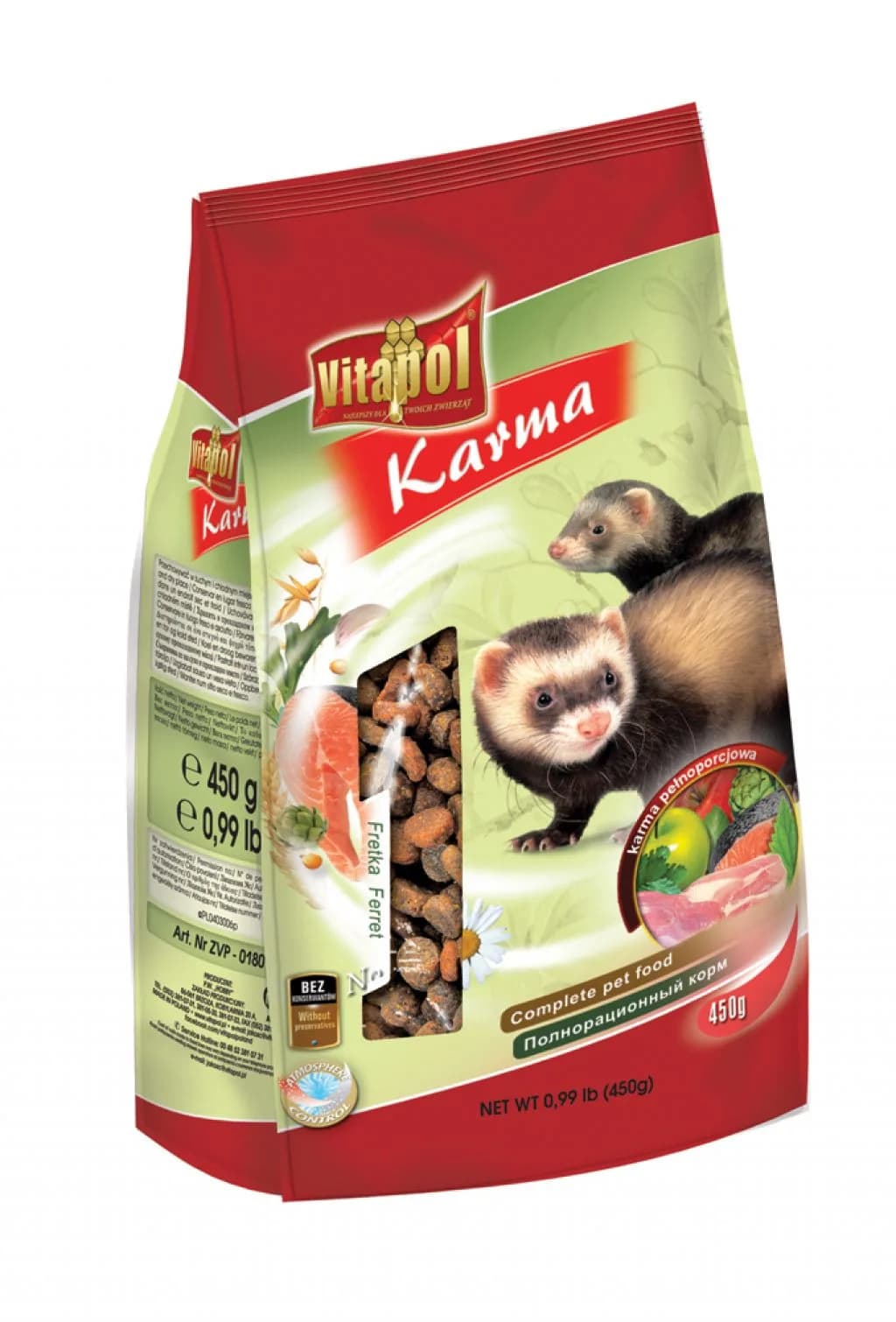 Vitapol Karma pełnoporcjowa dla fretki w worku 450 g