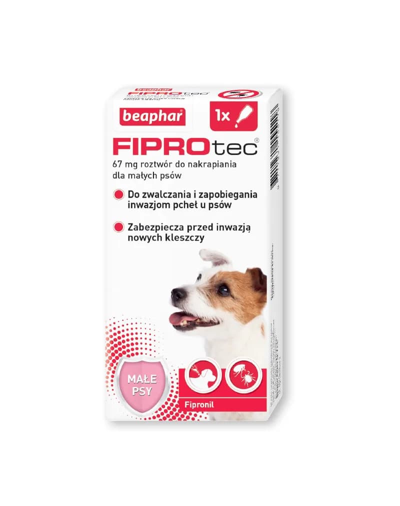 Beaphar FIPROtec - środek przeciwko pasożytom 67 mg