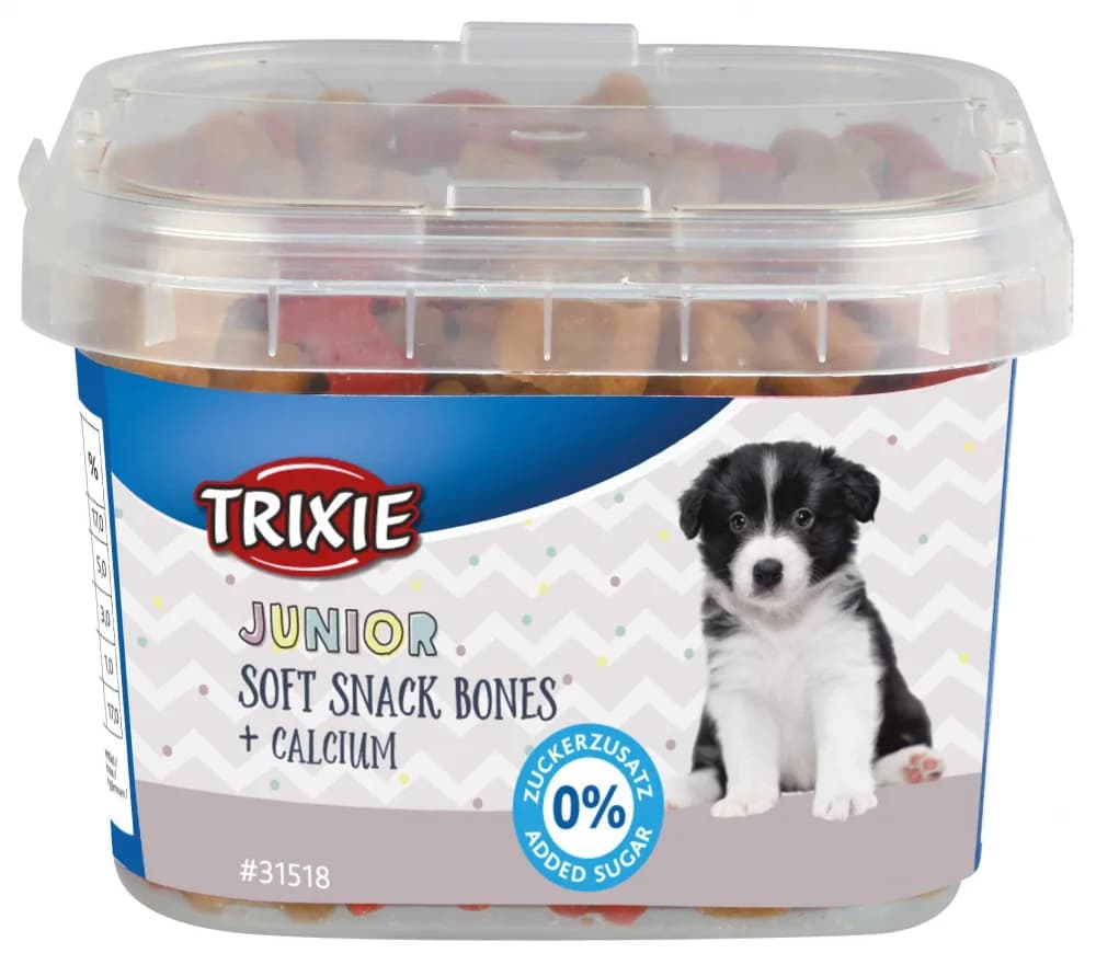 Trixie Miękkie przysmaki Junior Soft Snack Bones, z wapniem, 140 g