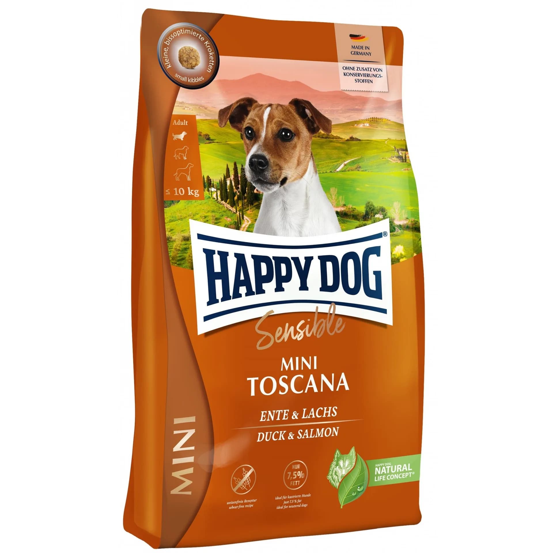Happy Dog Mini Toscana karma sucha dla psa 800 g