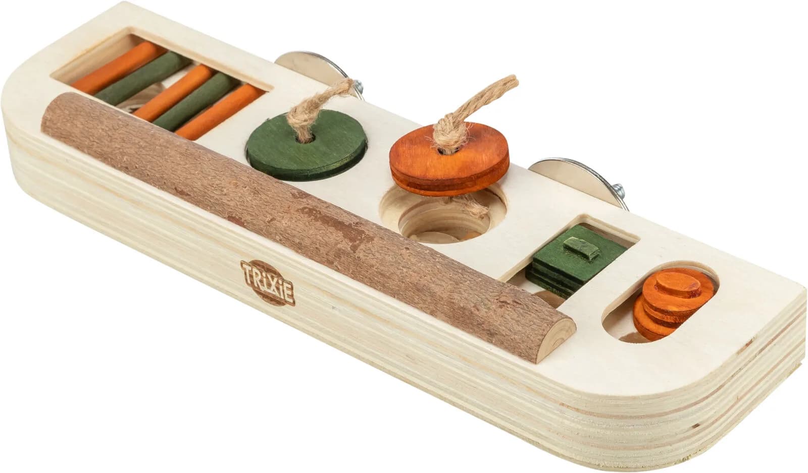 Trixie Snack toy, zabawka logiczna, dla ptaków, drewno, 25 × 9 x 4 cm